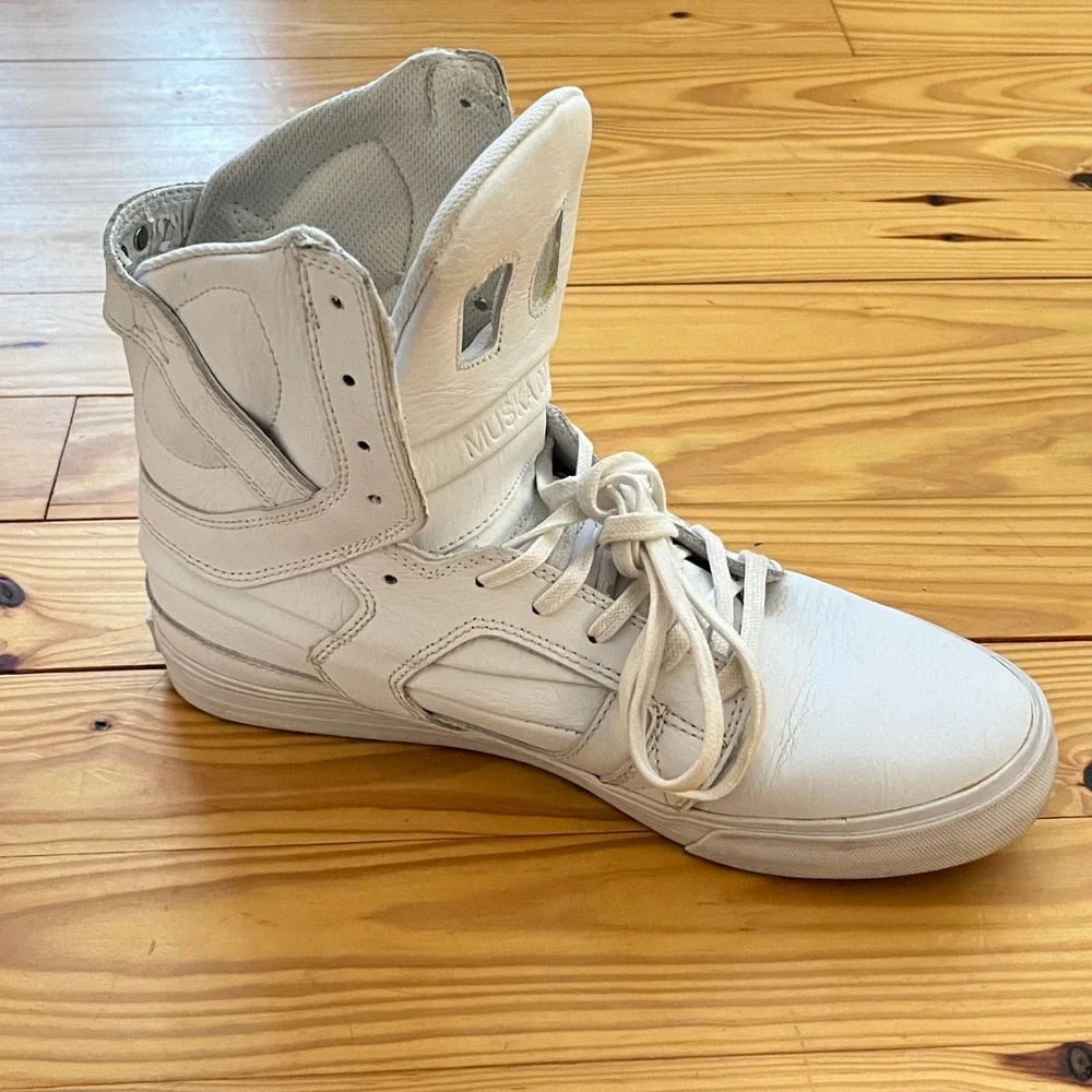 Supra Skytop II Chad Muska 002 Mens 10 White Leather High Top Sneakers S01060 - Picture 11 of 16